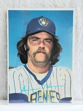 3/$25 VG/E 1980 Topps 5" x 7" Gorman Thomas Jumbo MLB Signature Card 30!!